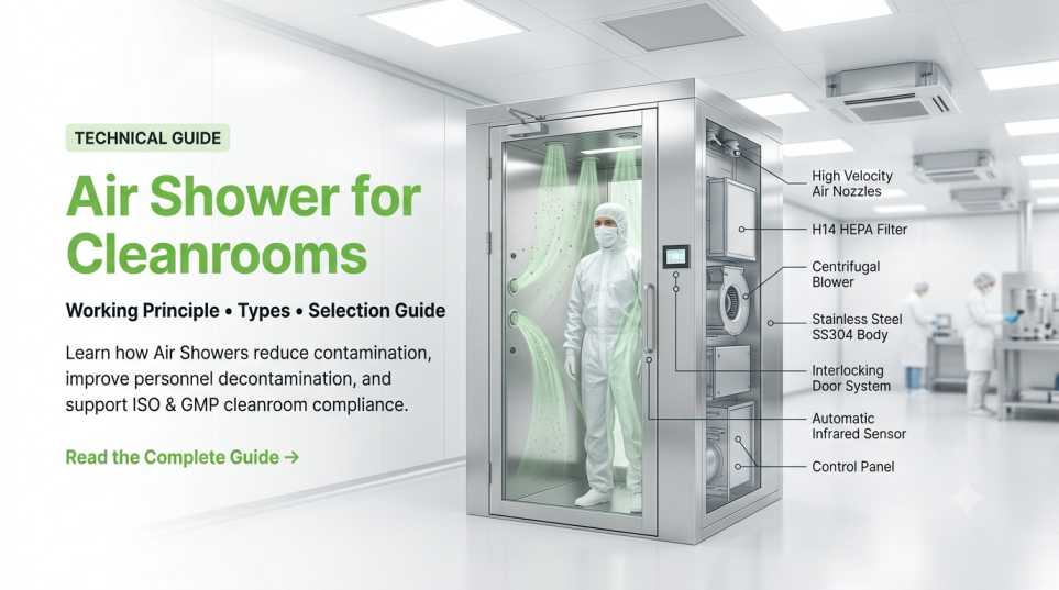 Air Shower for Cleanrooms: Working Principle, Types, and Selection Guide